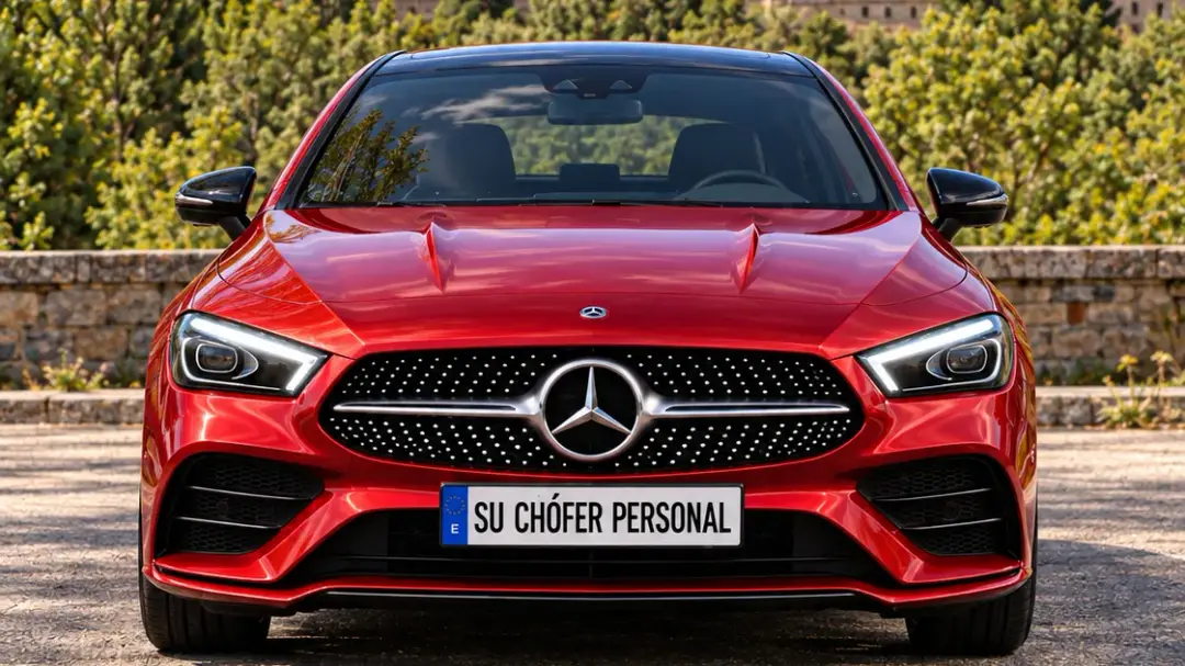 Mercedes CLA vermelho do Su Chófer Personal