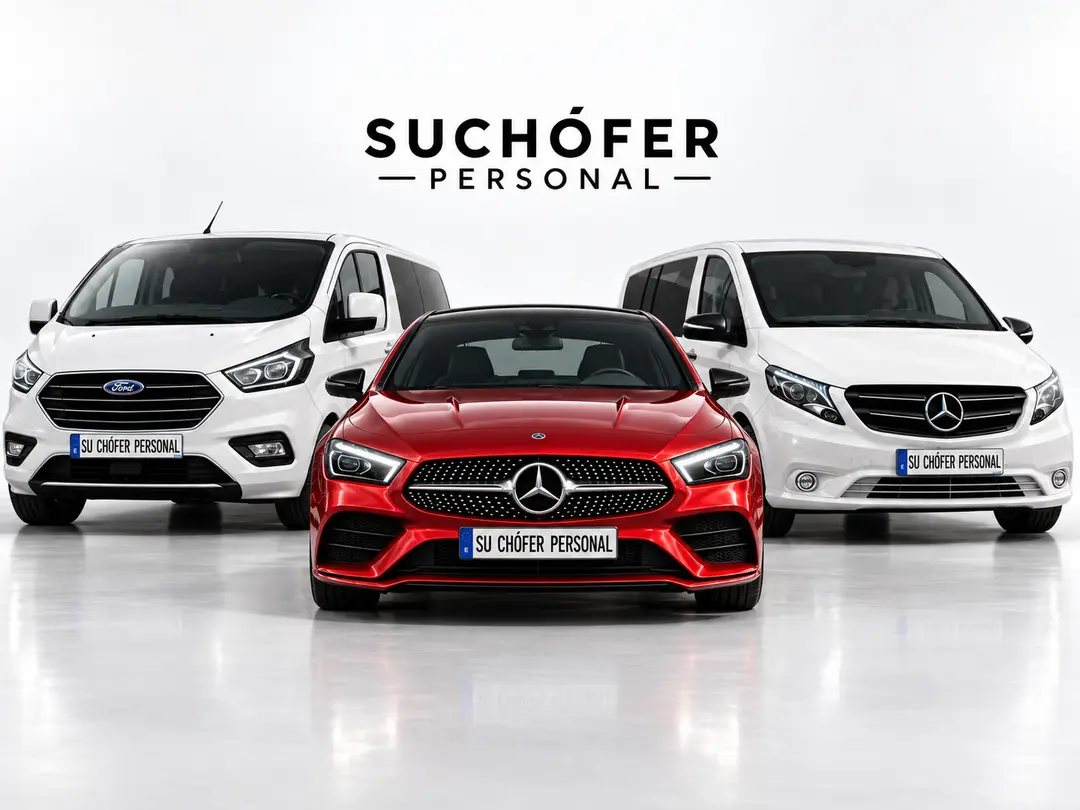 Ford Tourneo Custom, Mercedes CLA et Mercedes Vito de Su Chófer Personal